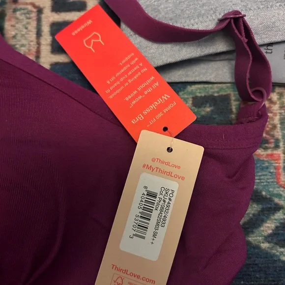 Third Live Bra Bundle Purple, Blue, and Pink T-Shirt Bras S++ - Picture 3 of 5